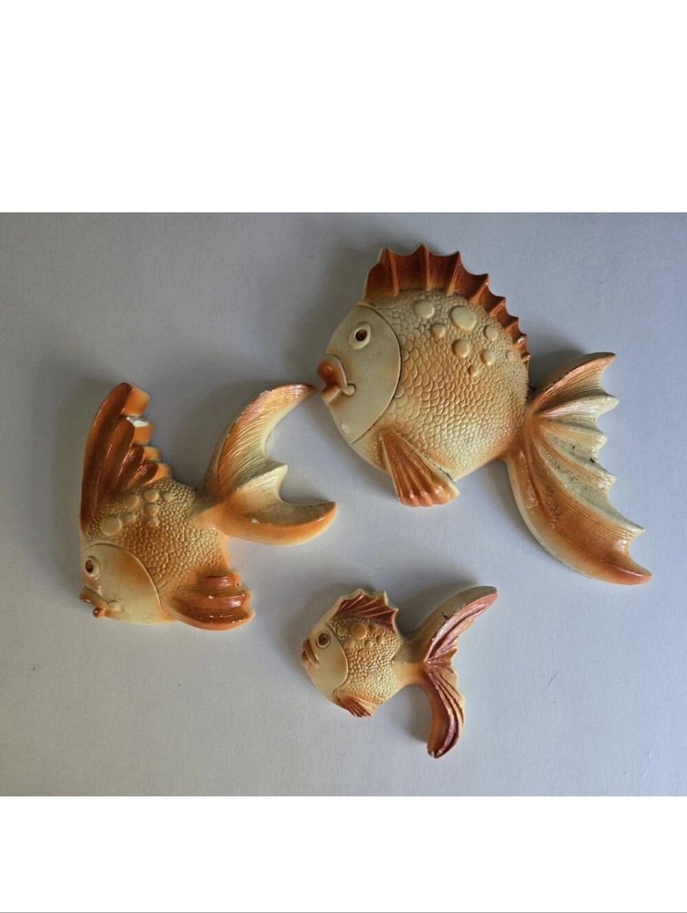 Fish Chalkware Wall Art Vintage